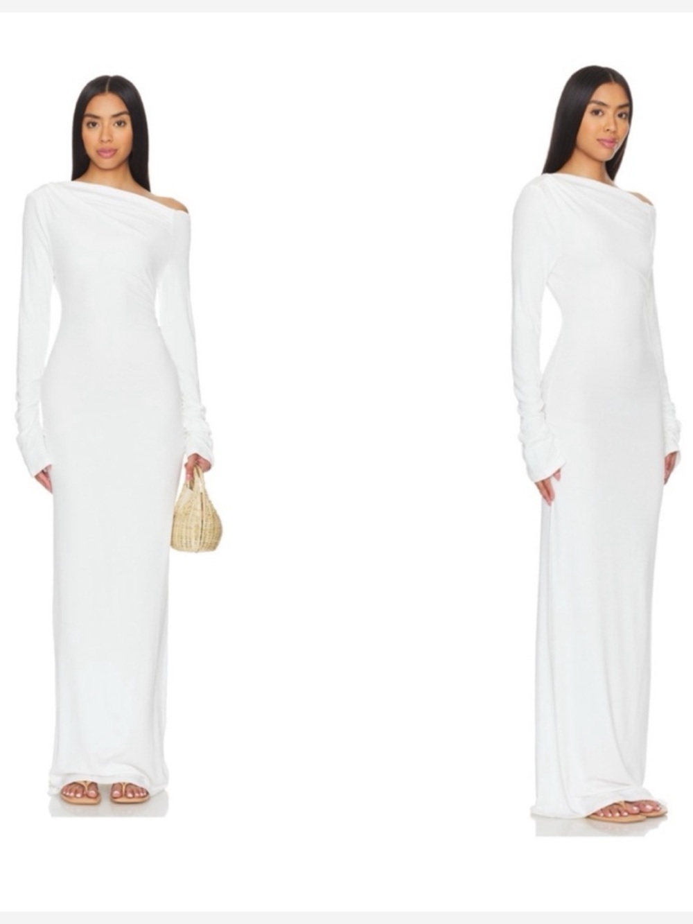 NEW SNDYS Reyna Maxi Dress in White